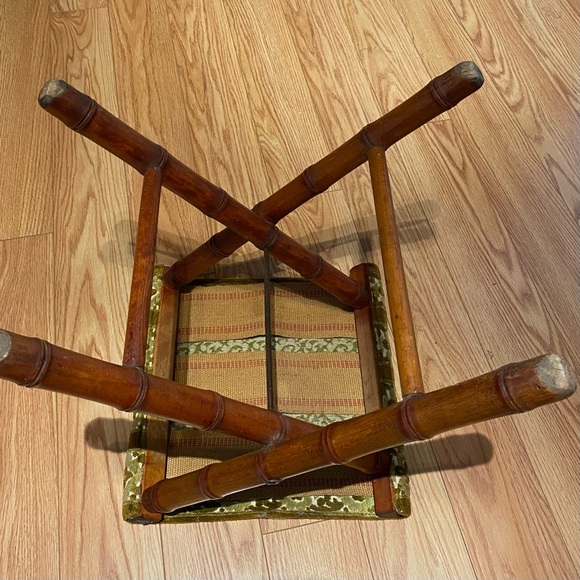 1930’s vintage folding bamboo stool. - Picture 5 of 6